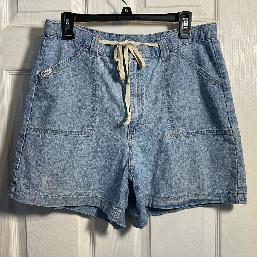 Riders Denim Jean Shorts Light Wash Size 14